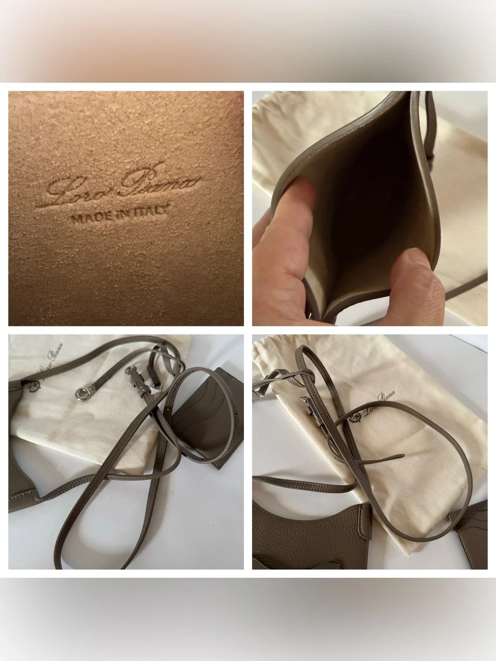 Loro Piana bale phone case w/ matching wallet